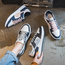 Shoes womens 2021 tide shoes new white shoes womens shadow gray western style all-match board shoes spring and autumn single shoes ins tide