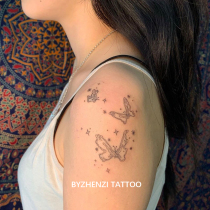 BYZHENZI Hazelnut Honpo European and American ins style simple butterfly tattoo stickers personality cool long-lasting waterproof tattoo stickers