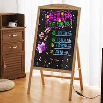 Handwriting fluorescent board LED electronic fluorescent screen Nail art plug-in advertising small blackboard flash display board Commercial shop