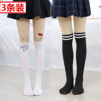 Spring and autumn girls pantyhose childrens bottoming socks summer thin stockings fake long tube dance socks 3 5 9 years old