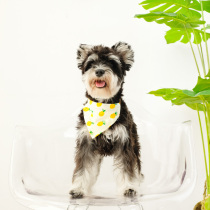 Pet saliva towel dog triangle towel Teddy method fight collar fruit scarf cat big and small dog scarf cute