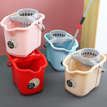 Mop bucket household enlarged thickened plastic squeezed floor mop bucket wash wash bucket wring clean portable mop bucket