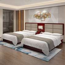 Chengdu Chongqing Hotel Furniture Bed Guest Room Single Room Standard Room Full Hotel Farmhouse Custom Double Bed