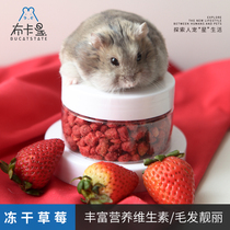 Bukakstar hamster freeze-dried strawberry crushed snack fruit nutrition food golden bear ChinChin guinea pig rabbit supplies