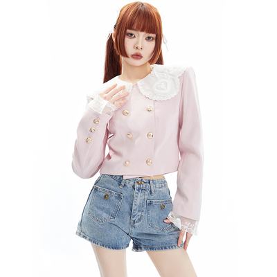 taobao agent Spring lace suit, design jacket, Chanel style, lace dress, trend of season