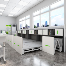 School classroom folding lunch bed primary and secondary school students single bed office escort bed childrens simple lunch bed Cabinet