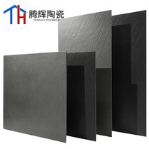Black gray slate burnt rock sandstone whole body brick 800 600x1200 floor tile restaurant restaurant engineering decoration tile