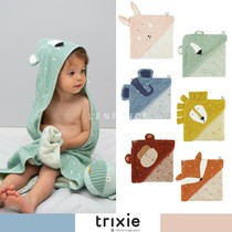 ■ LENFANCE spot Trixie baby rabbit lion fox cartoon animal hat bath towel