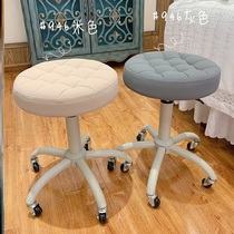 Chair round stool with wheels soft sitting salon special high-end beauty stool beauty salon rotating lifting