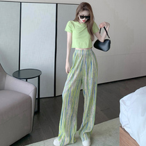 SANDRO VENETA BODY LEISURE SPORTS SUIT WOMEN SUMMER NEW FRIED STREET FOREIGN AIR WEIGHT REDUCTION FASHION TEMPERAMENT TWO SETS