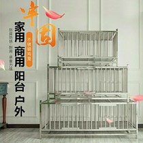  Stainless steel dog cage Double-layer three-layer two-layer combination cage Pet shop display cage Foster cage Large dog Medium dog