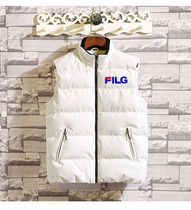 FILG Fille brand vest mens 2021 new spring Korean version handsome down cotton coat jacket horse clip