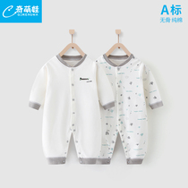 Baby One-piece Clothes Spring Autumn Style Newborn Clothes Suit Climbing Clothes Baby Pure Cotton Toddler Khaama Autumn Winter Pyjamas