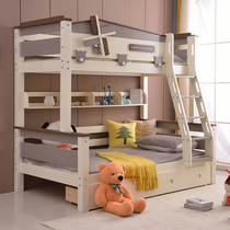 Boy full solid wood bed small apartment large space multi-functional simple combination mother bed childrens bunk bed