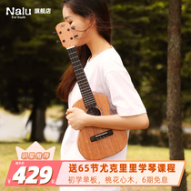 TOMs Nalu N530 veneer ukulele girl beginner 23 inch little guitar female beginner children
