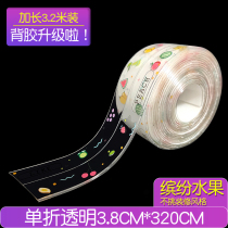 Toilet sticker Waterproof Sticker mildew-proof moisture-proof Damp Sticker Slit with beauty Sewn Sticker transparent Toilet Floor Mat patch edge sticker