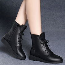 2021 autumn and winter new dance shoes womens leather soft bottom boots square dance shoes sailor dancing womens shoes dance boots