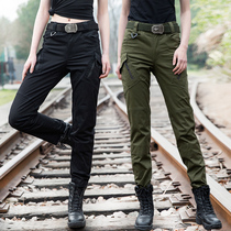 Fall and Winter 2023 new outdoor pants female appears thin casual straight sleeve straight waist hip hop high waist trousers tide in