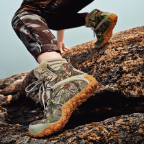 High-top camouflage hiking shoes women waterproof non-slip outdoor hiking shoes women couples sports mountain climbing travel shoes desert boots