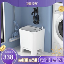 Wei blue classic high-foot mop pool home balcony mop pool small size mop sink outdoor integrated mop pool