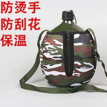 Old-fashioned military kettle aluminum strap Marching pot Military training portable insulation special nostalgic force 87 liberation