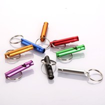 Aluminum alloy fire fighting survival outdoor field first aid escape whistle training whistle high frequency whistle survival whistle