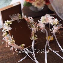 Flower boy headdress Korean version of Super fairy princess Forest Flower Fairy wreath girl floral headdress performance photo with childrens jewelry