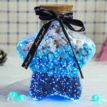 Star origami strip luminous fluorescent can write to send wishing bottle lucky star Tanabata 520 gift handmade diy creative