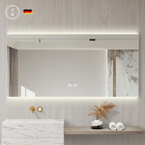 German smart mirror led anti-fog bathroom mirror frameless bathroom mirror wall toilet toilet with light mirror