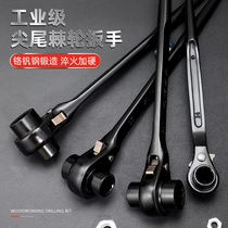 Tip tail ratchet wrench two-way Thorn wheel multi-function Jing fast automatic plum flower socket tool set hardware wheel