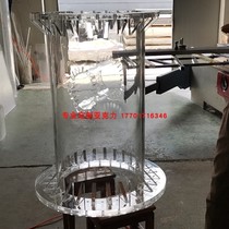 High transparent acrylic flange tube sight glass Plexiglass flange sight glass window Acrylic oil mirror sight glass customization