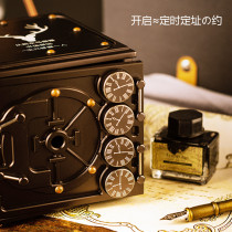 Time Time capsule storage Parent-child female long distance love love letter Wedding object Large sealed group building anniversary music box