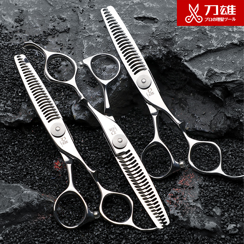 Daoxiong シームレス歯はさみ理髪はさみ、ヘアカット、間伐とカット、ヘアサロンプロフェッショナルのための特別なはさみ