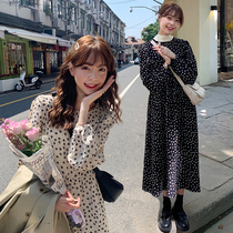 Autumn maternity dress autumn 2021 New pregnant women flower skirt tide mother breastfeeding spring and autumn skirt