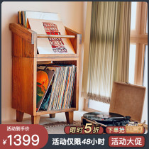 NAILEE｜Custom vinyl record storage rack Vinyl cabinet Solid wood storage lp storage box VINYL record player shelf