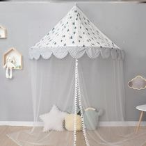 Childrens bedside tent for men and women Universal baby Nordic wall-mounted mantle triangle mosquito net decorative curtain gauze tent