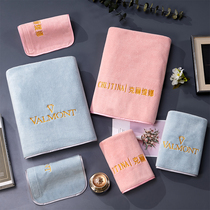 Beauty salon towel custom bag turban skin management special bath skirt absorbent large bath towel custom printed logo embroidered word