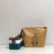 New DuPont Paper Insulation Bag Outdoor Portable Hand Lunchbag Large Capacity Student Lunch Box Bag Customizable