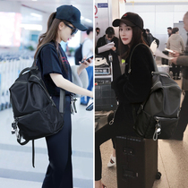  Yang Mi the same large-capacity backpack bag 2021 new middle school student school bag original niche backpack female summer travel