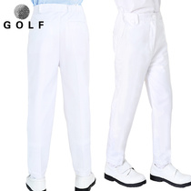 Childrens golf pants spring and autumn boys and girls breathable straight trousers white golf pants casual sweatpants