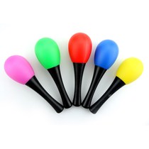 Plastic sand ball sand hammer Bell percussion instrument professional watch performance Baby small hand grip 0-1 year old childrens toy
