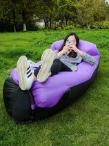 Outdoor Net red inflatable sofa camping portable creative anti-rollover leisure nap mattress green convenient portable