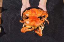  Zhoushan shuttle crab crab instant snacks private dishes big white crab spicy male crab seafood egg yolk sea crab flying crab