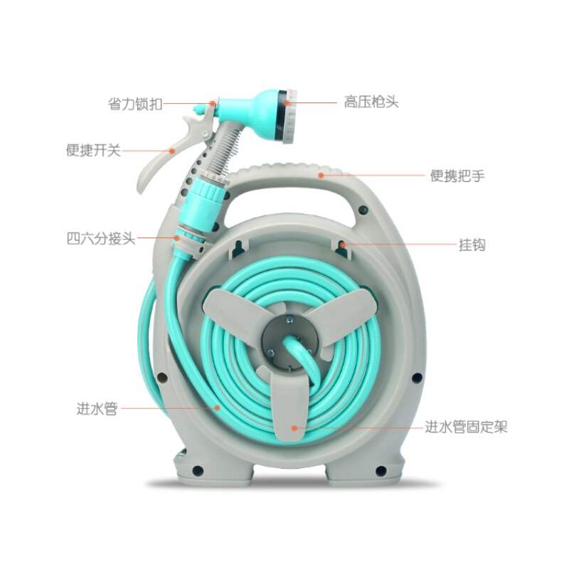 Suitable for high pressure hose reel automatic retraction recycling soft glue pipe shrink high pressure drum water drum cleaning machine wind