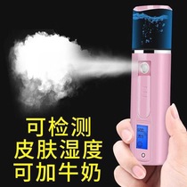 Nano hydration instrument can measure the skin handheld sprayer Beauty instrument Portable humidifying face steamer Charging cold and warm spray