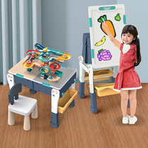 Building blocks table and chair set Game table Childrens toy table Table Puzzle multi-functional boy girl baby assembly