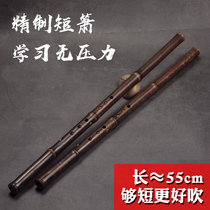 Purple Bamboo Short-flute Short Cave Short Musical Instruments Beginology Small Subs 8 Holes Apply Girls Children Small Hands Introductory Beginner Specialties