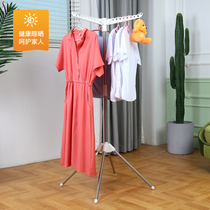 Yi Kailong hotel hotel dedicated clothes rack Space-saving indoor floor folding business trip small clothes rack