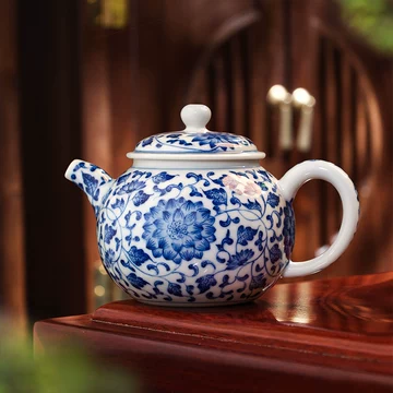 青花缠枝莲茶壶-青花缠枝莲茶壶促销价格、青花缠枝莲茶壶品牌- 淘宝