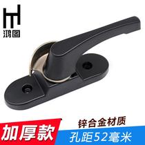 Thickened Crescent lock plastic latch Crescent lock aluminum alloy sliding doors and windows catch old-fashioned translation doors and windows hook